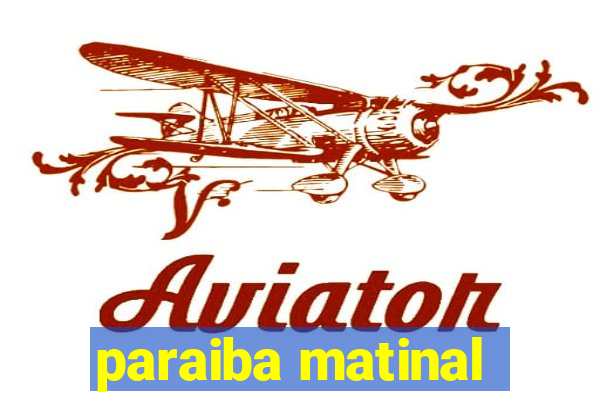 paraiba matinal